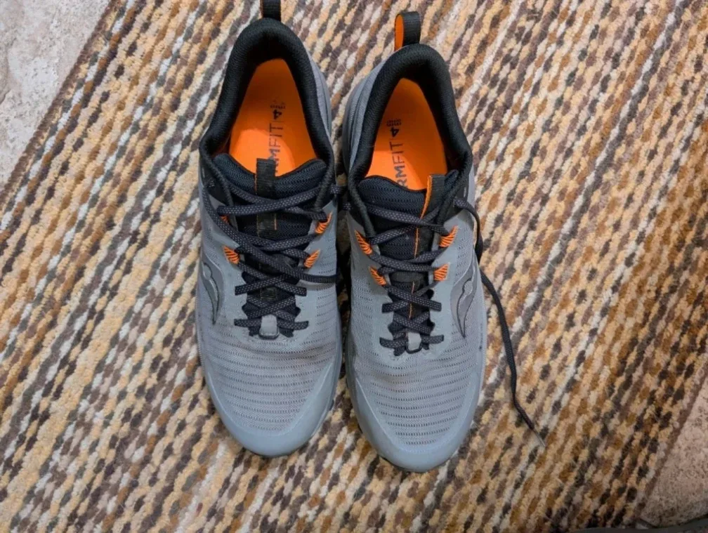 Saucony Peregrine 12 ST Grey/Orange, Men's US 11.5