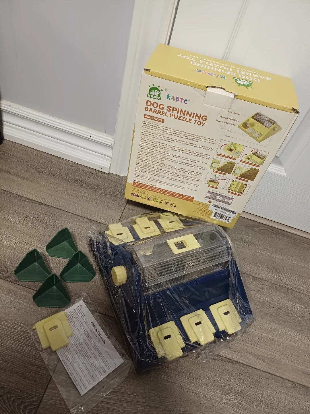 KADTC Dog Spinning Barrel Puzzle Toy - New in Box! image indicator(3)