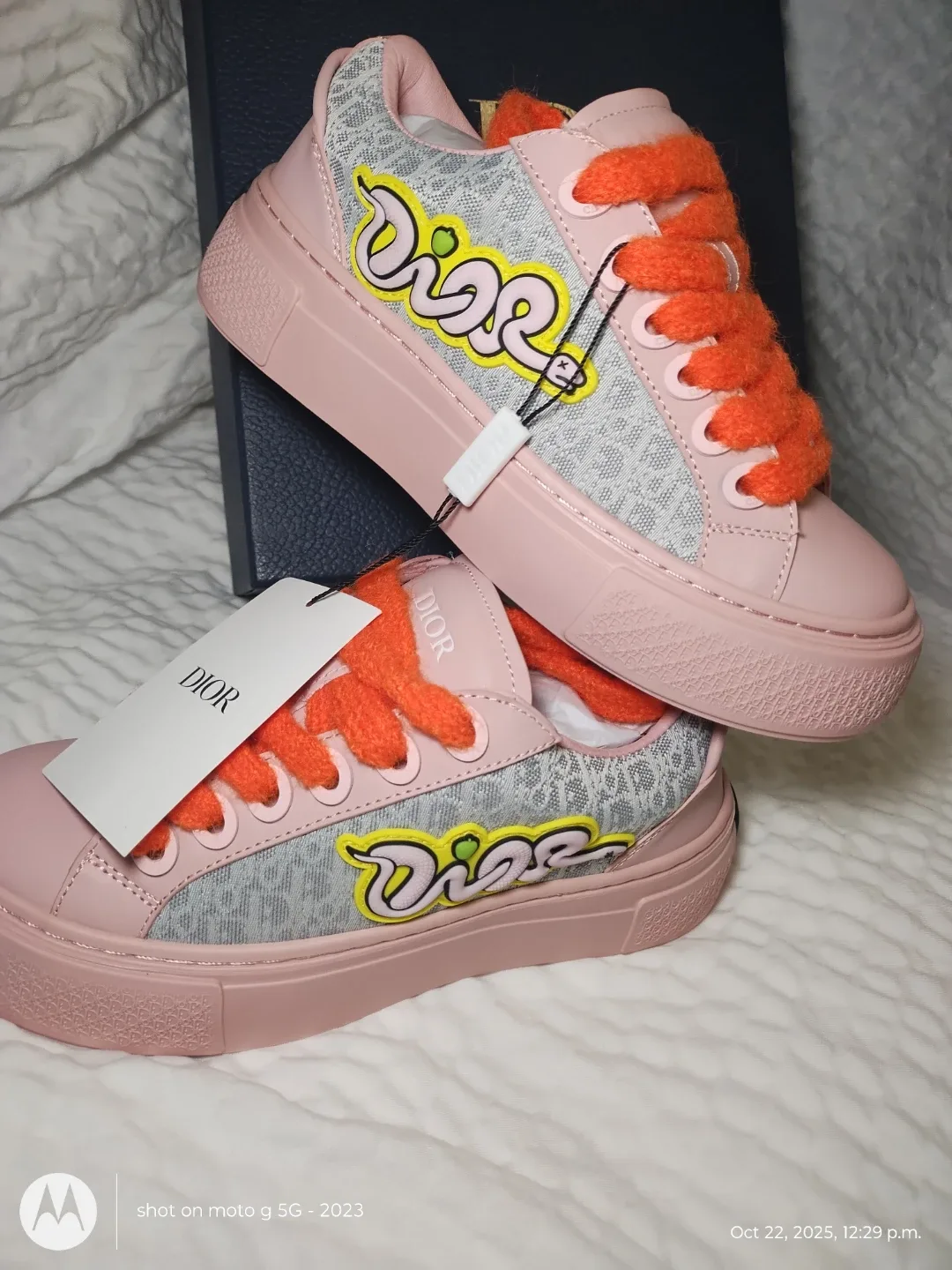 Dior Pink Low-Top Sneakers - New in Box! image indicator(2)