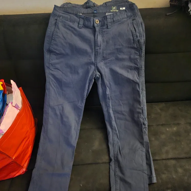 George Slim Fit Blue Chinos 29x30