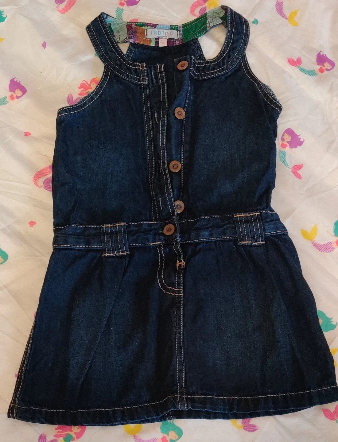 Indigo Kids Jean Dress & Black Shrug - 3T image indicator(2)