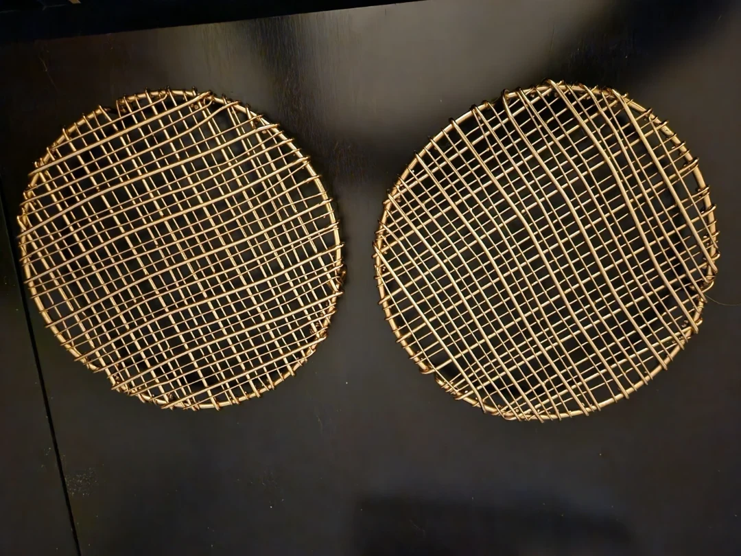 Gold Coloured Round Trivet