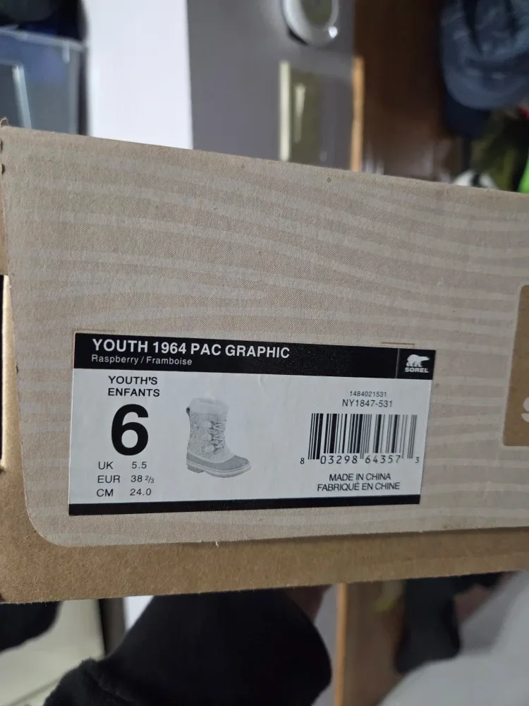 Sorel Youth 1964 Pac Graphic Winter Boots - Size 6 image indicator(2)