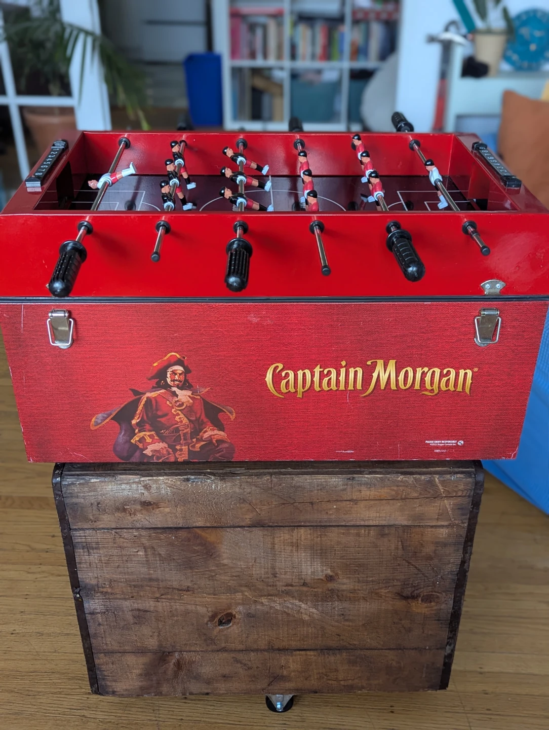 Captain Morgan Foosball Table cooler.