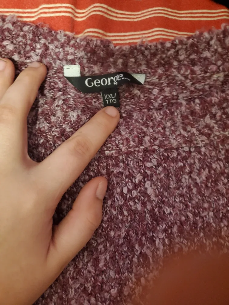 George XXL Sweater - Burgundy image indicator(2)