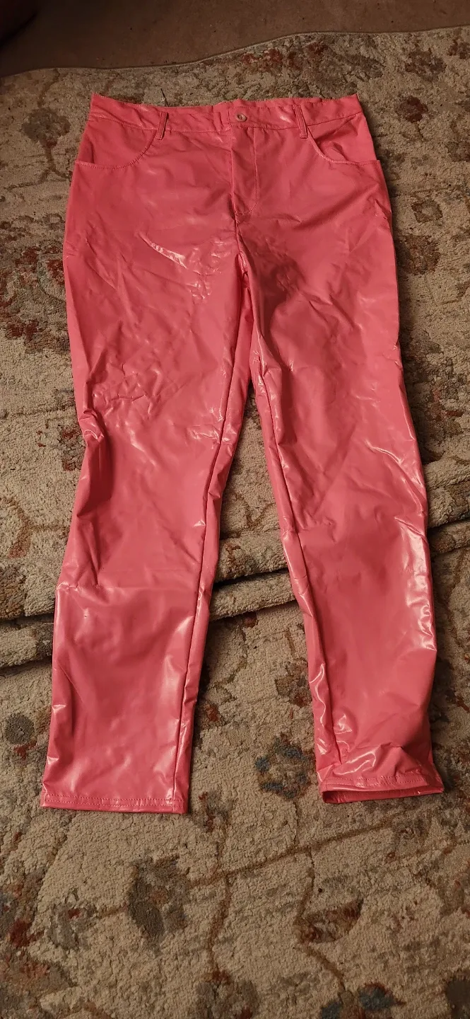 New Pink Vinyl Pants thumbnail
