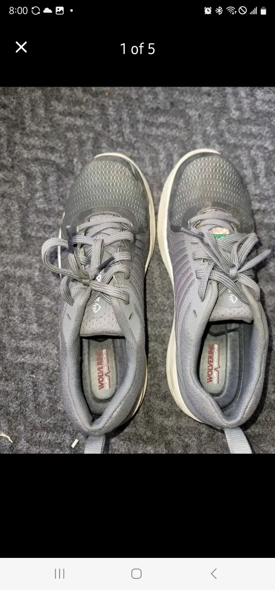 Wolverine Durashocks Gray Safety Shoes