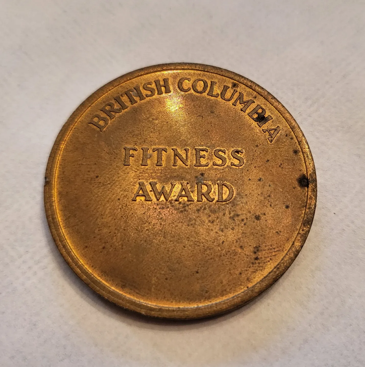 British Columbia Fitness Award Bronze Token image indicator(2)