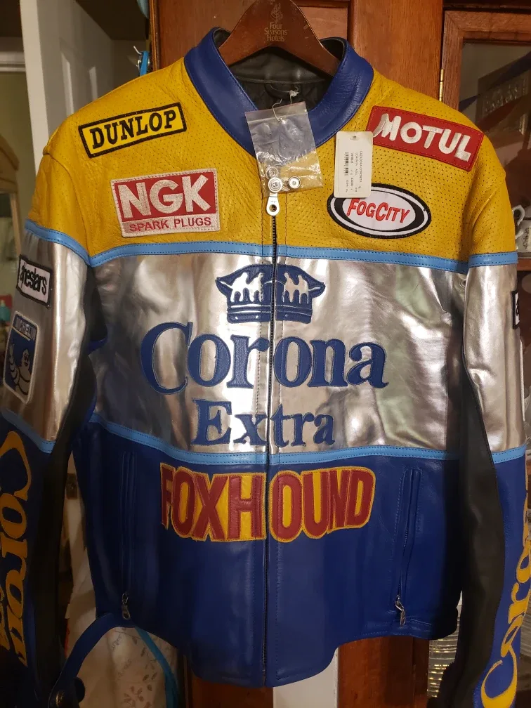 Corona Extra Super Bike Leather Jacket, Size L image indicator(5)