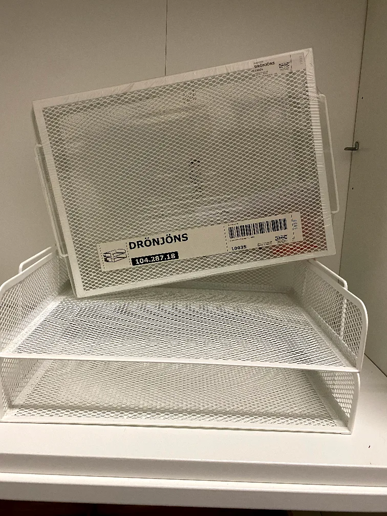 IKEA DRÖNJÖNS White Letter Tray image indicator(2)