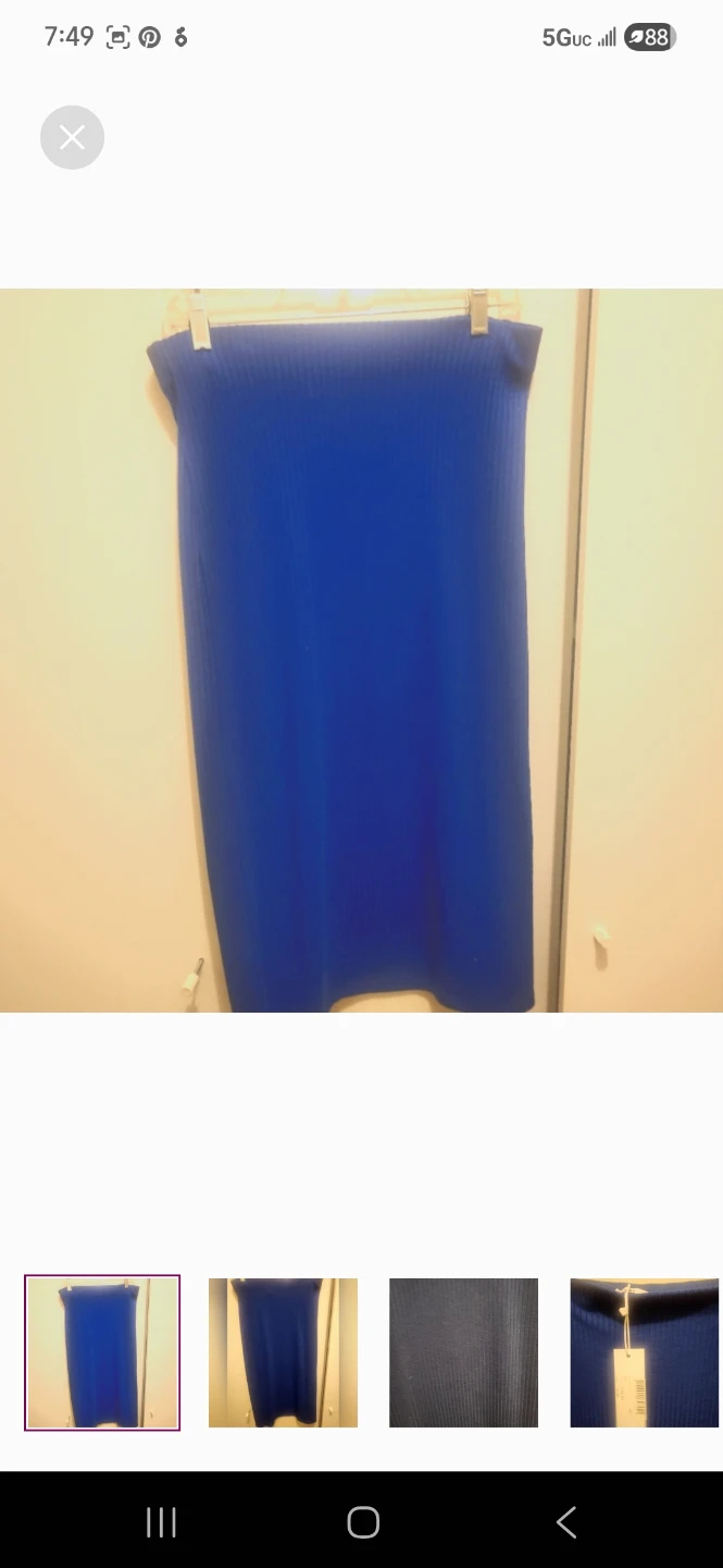 Addax blue long pencil skirt size large - photo 2