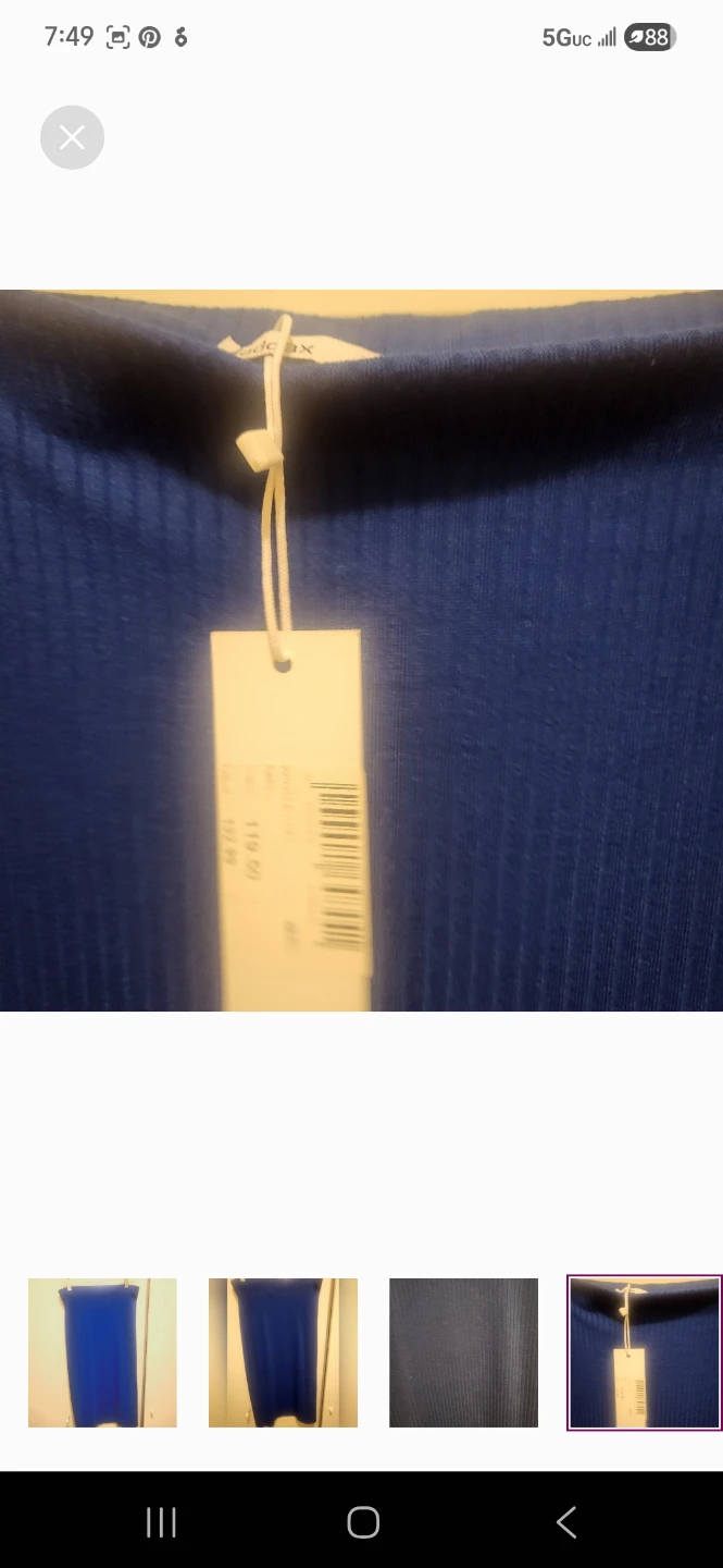 Addax blue long pencil skirt size large - photo 3