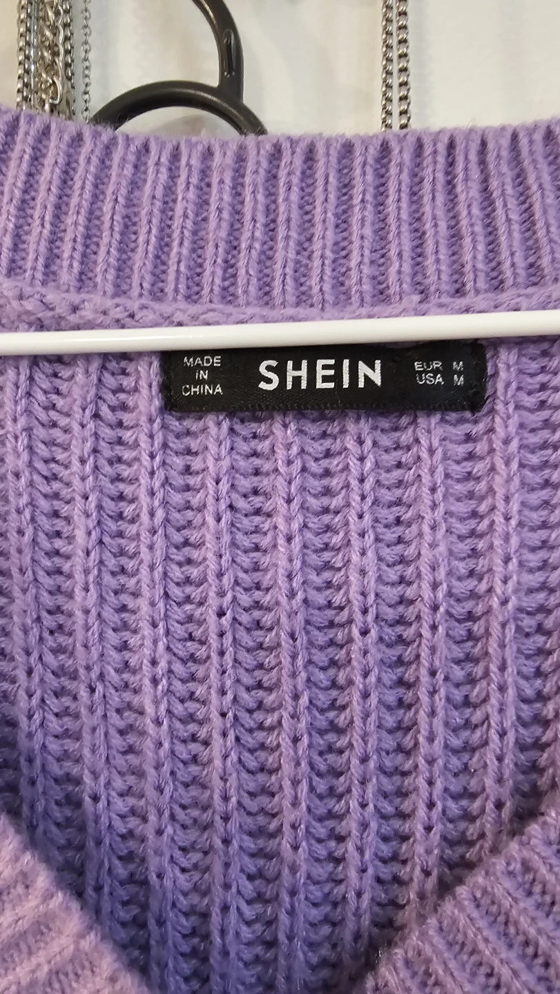 SHEIN Purple Knit Cardigan - Size M - photo 2