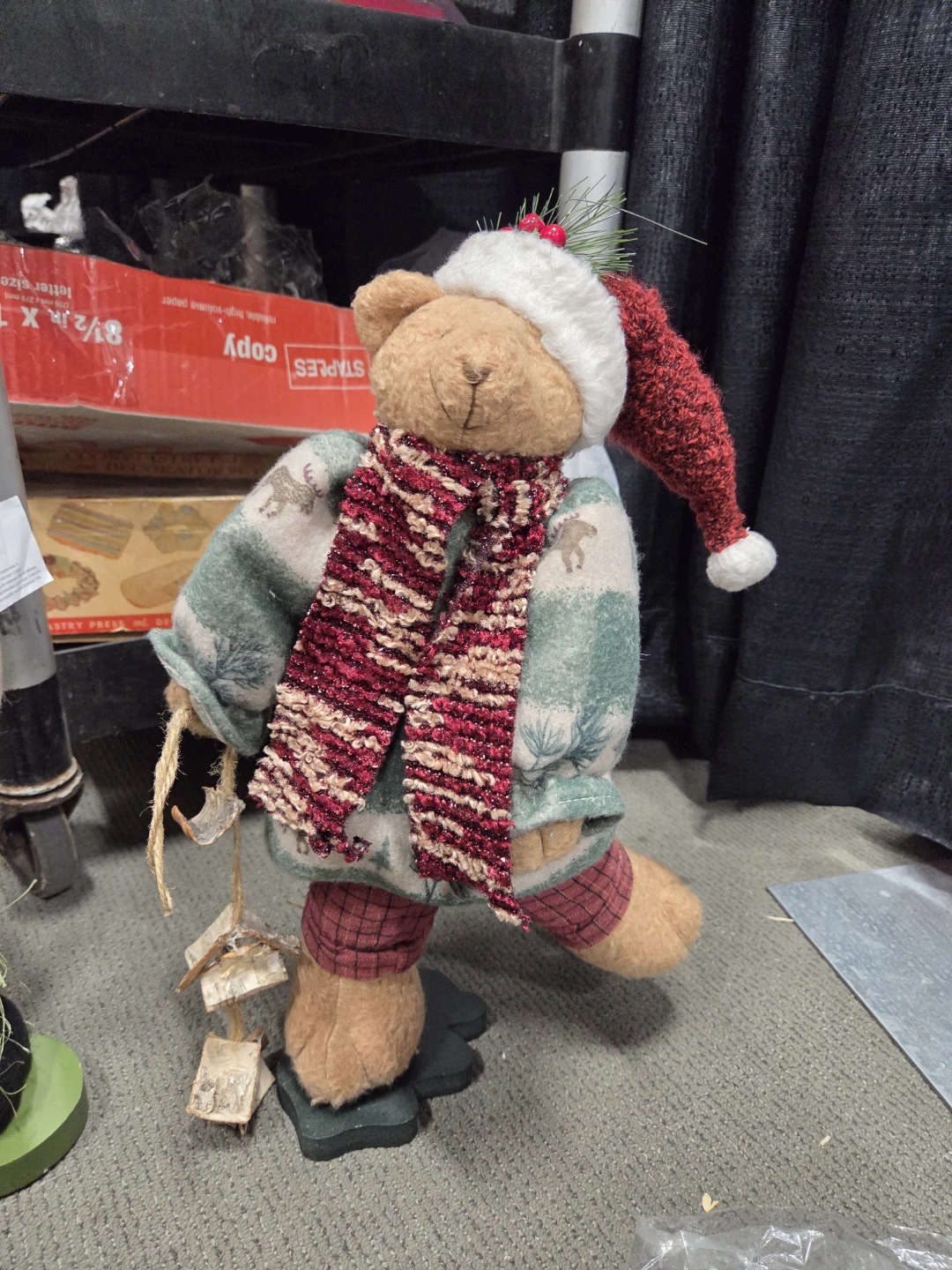 Christmas Bear & Snowman Figurines - photo 2