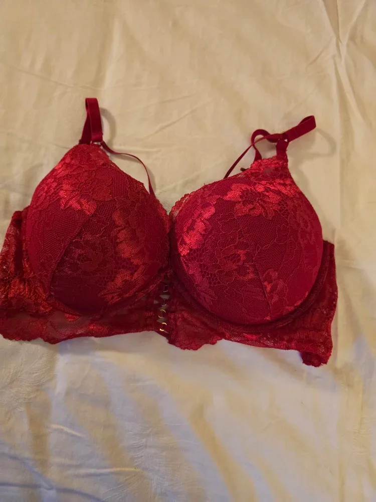 La Senza Hello Sugar Bra - Red, Size 36C
