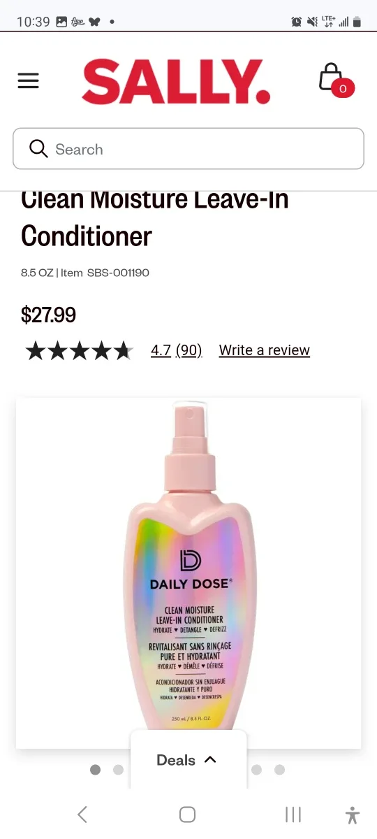 Daily Dose Clean Moisture Leave-In Conditioner 8.5 oz