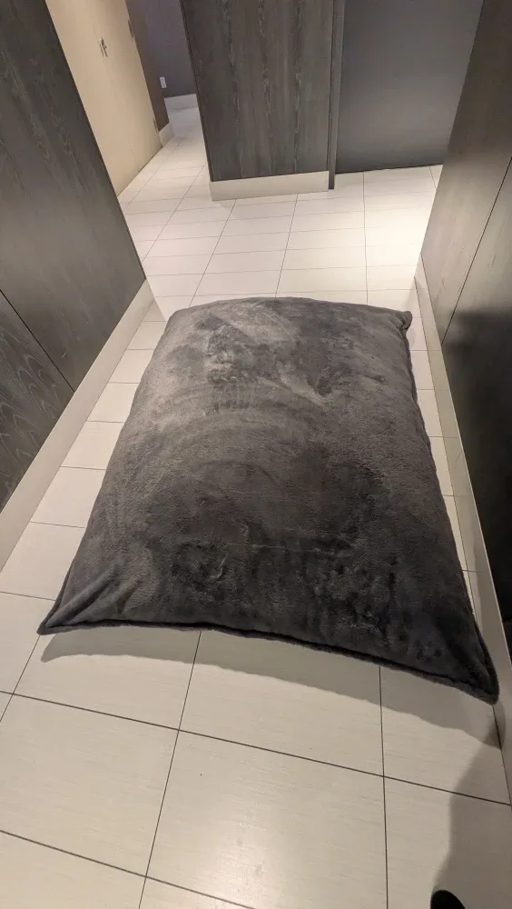 5.5 ft Grey Floor Pillow Lounger