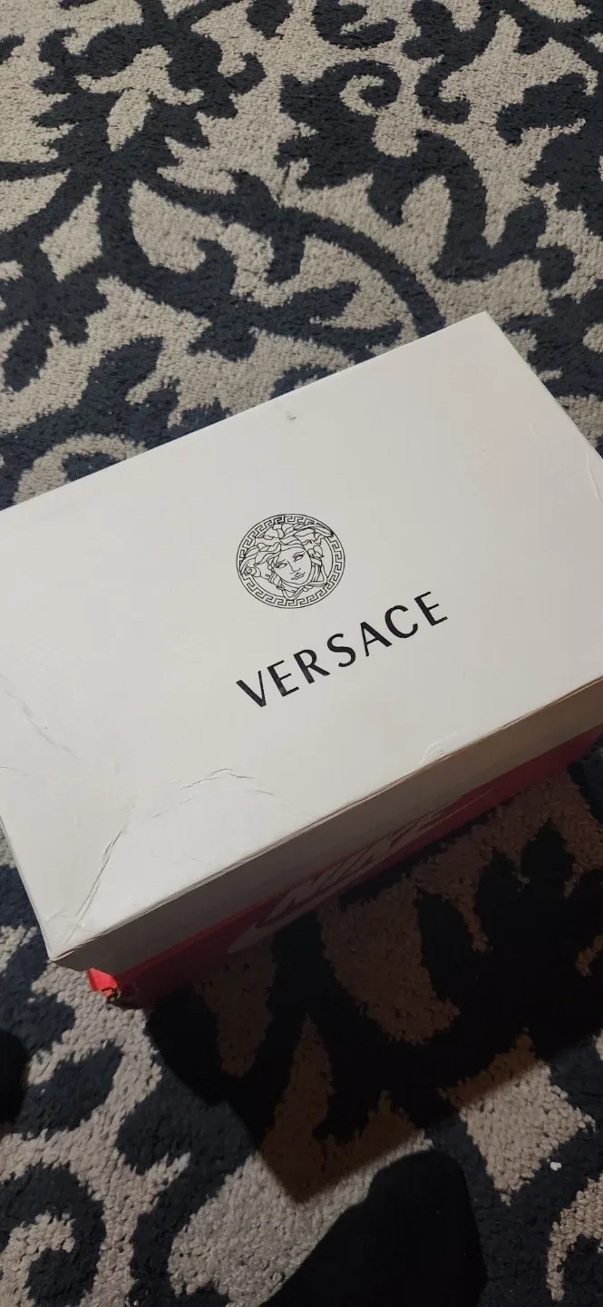 Versace Black Loafers Size 45 image indicator(2)