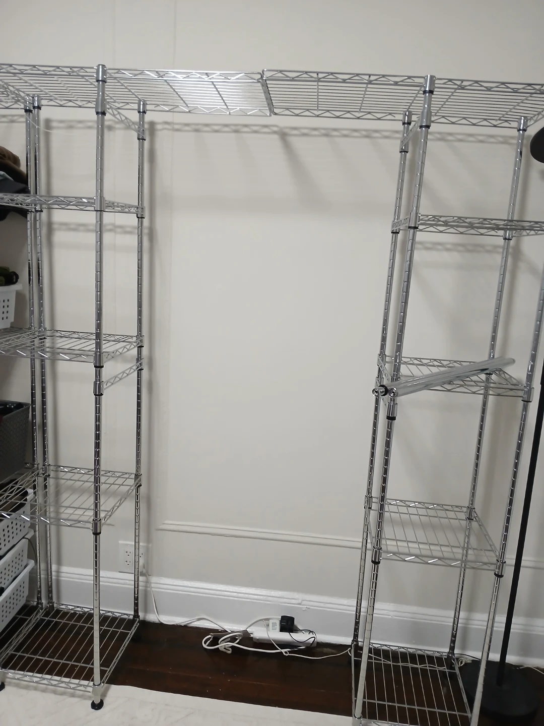 Amazon Basics Hanging Storage Organizer, Chrome - photo 2