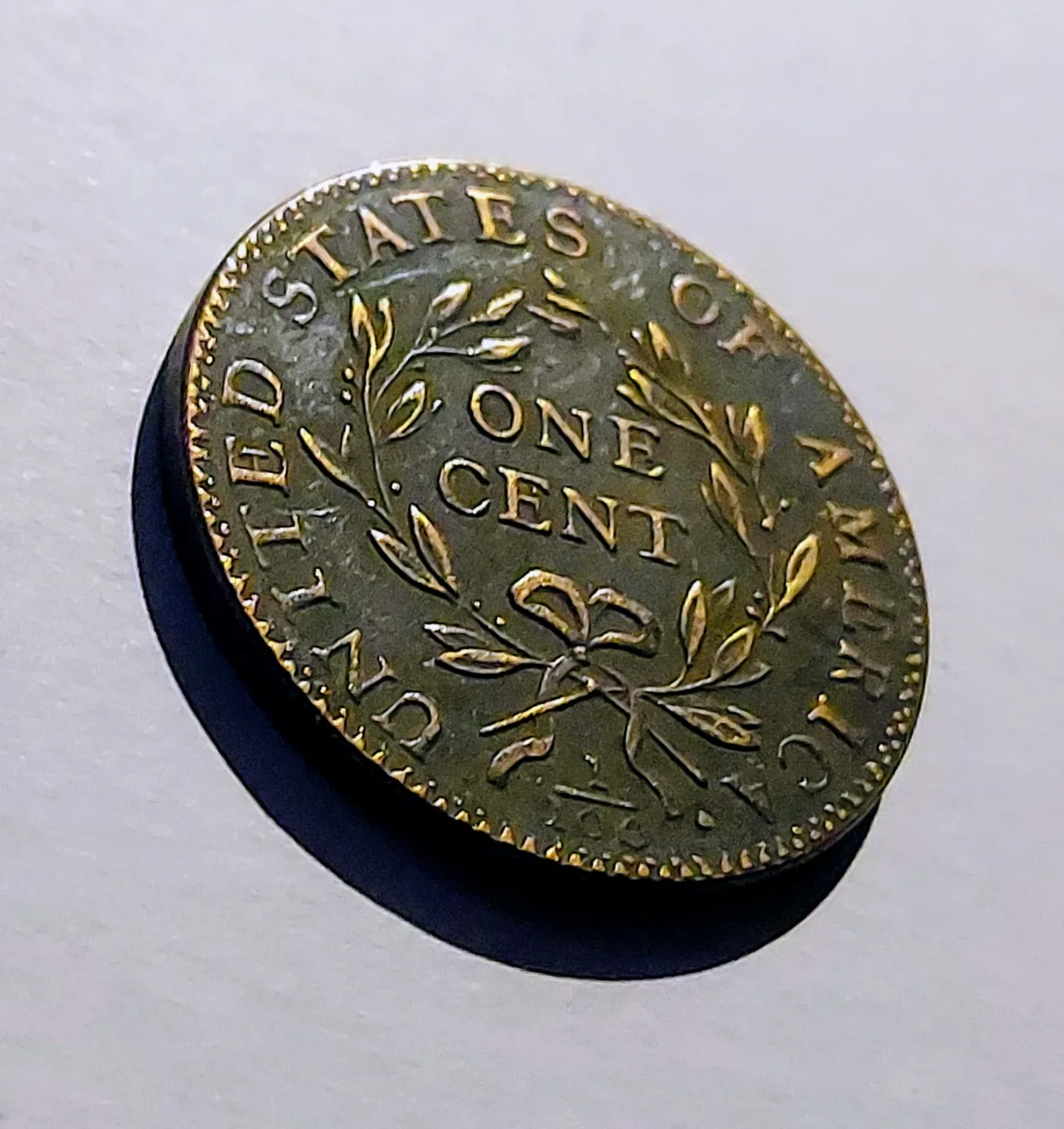 RARE  US UNCERTIFIED RESTRIKE 1X1 OLD COIN (1794) image indicator(6)