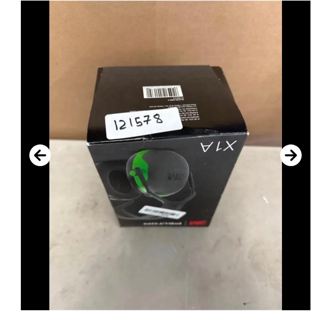 New 3M Peltor X1A Over-the-Head Ear Muffs – Black Green image indicator(4)