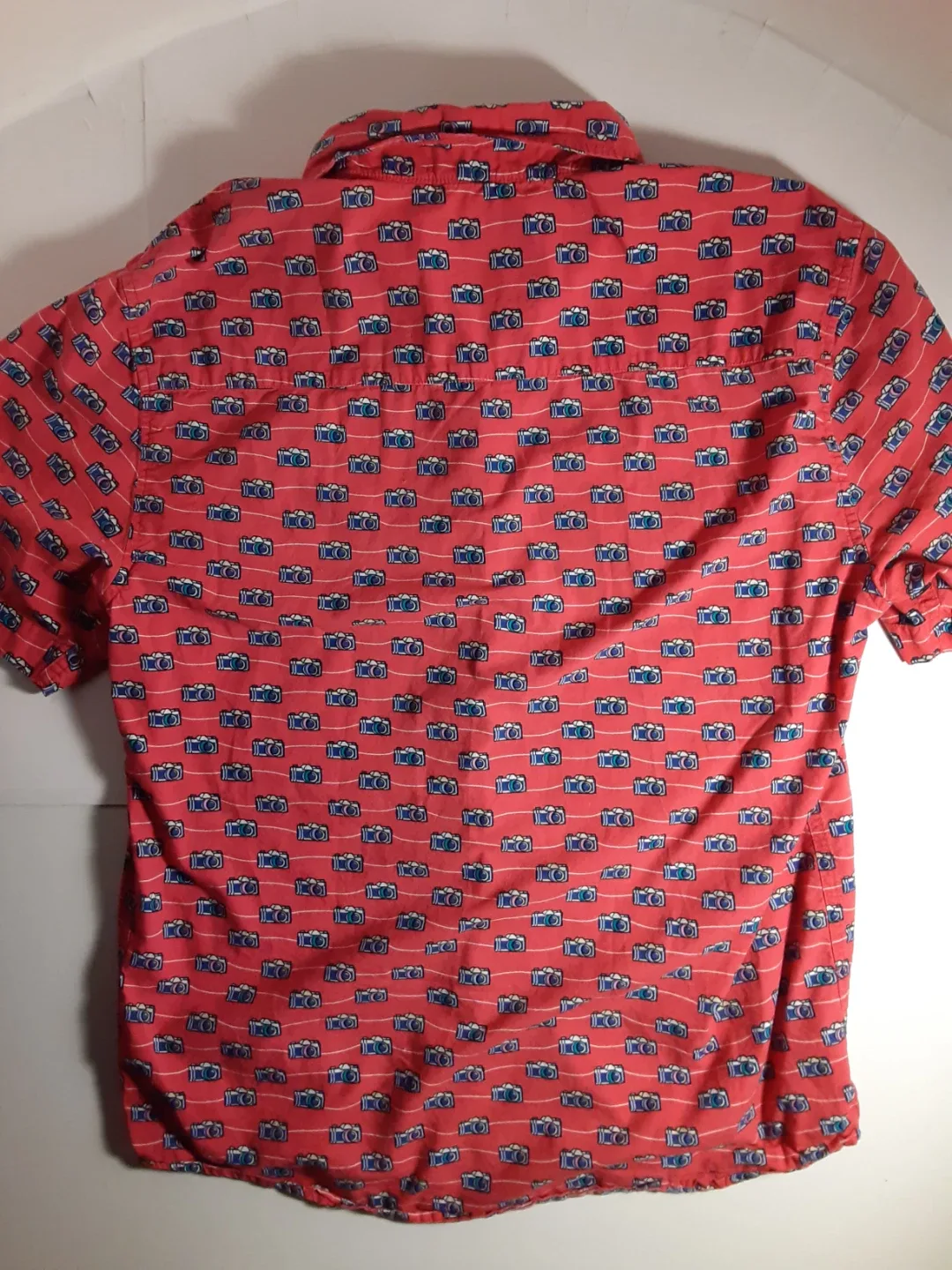 Dcode - Short Sleeve Camera Pattern Button-Up Shirt | S: LG image indicator(3)