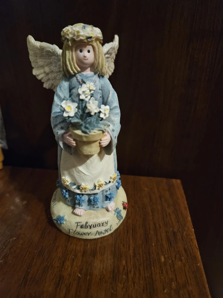 Linda Grayson February Flower Angel Figurine