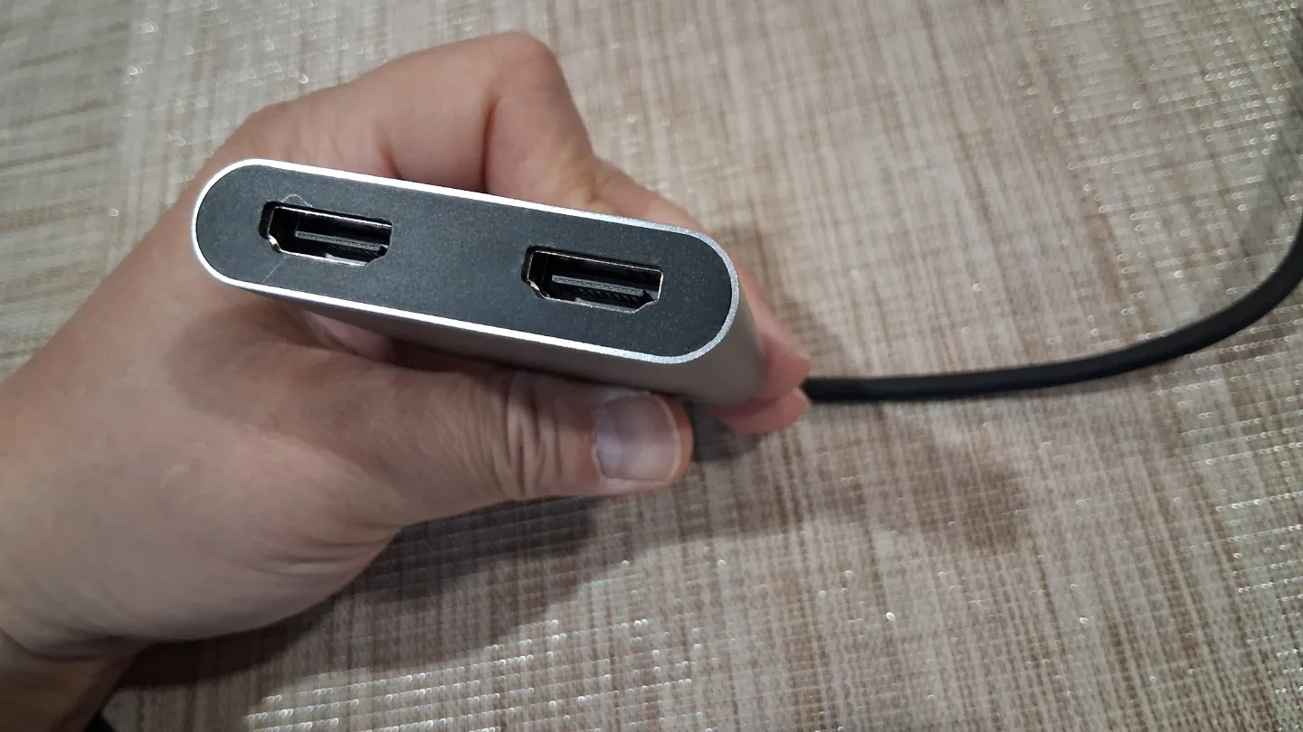 USB C to Dual HDMI Adapter 4K @60hz, Type C to HDMI Converter image indicator(2)