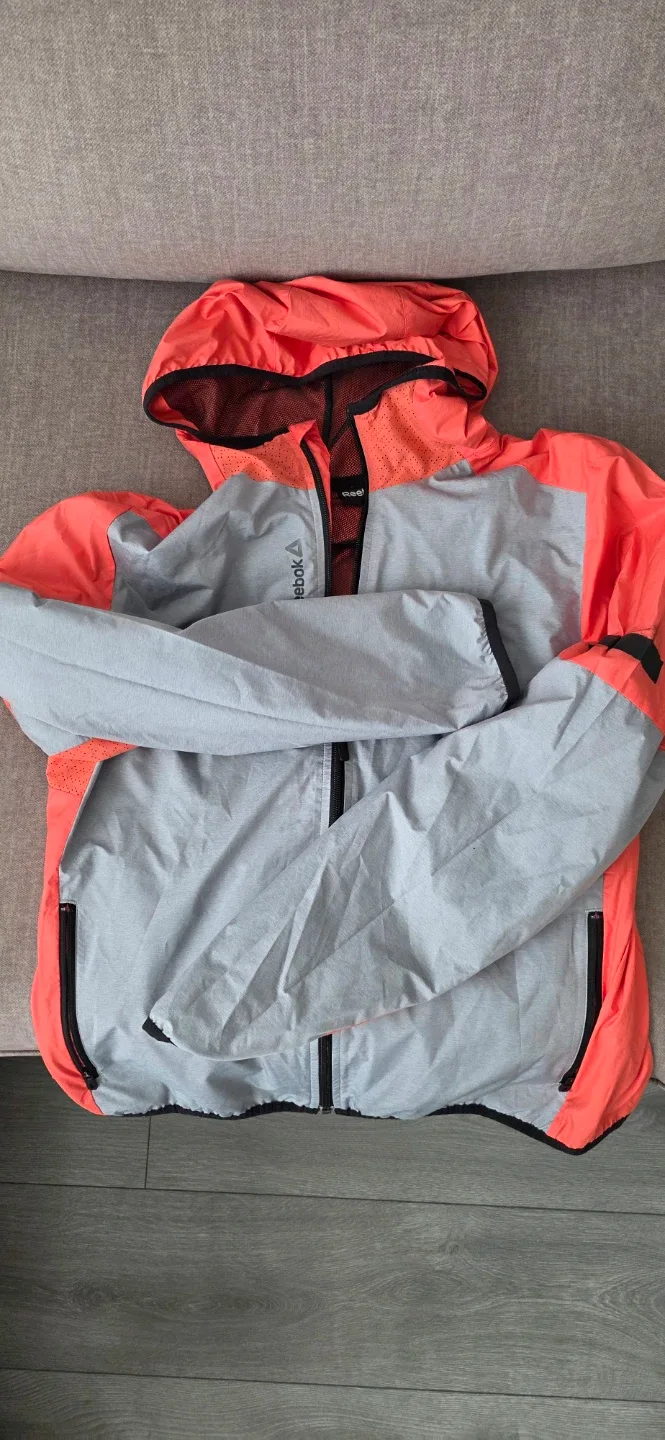 Reebok Jacket - Orange & Grey thumbnail