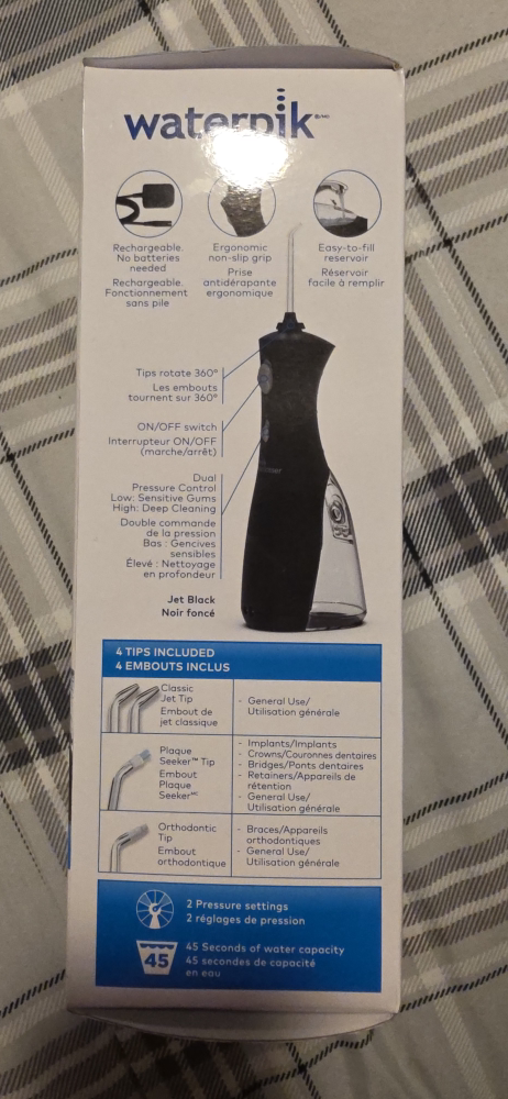 Waterpik Cordless Plus Water Flosser - Jet Black - photo 4