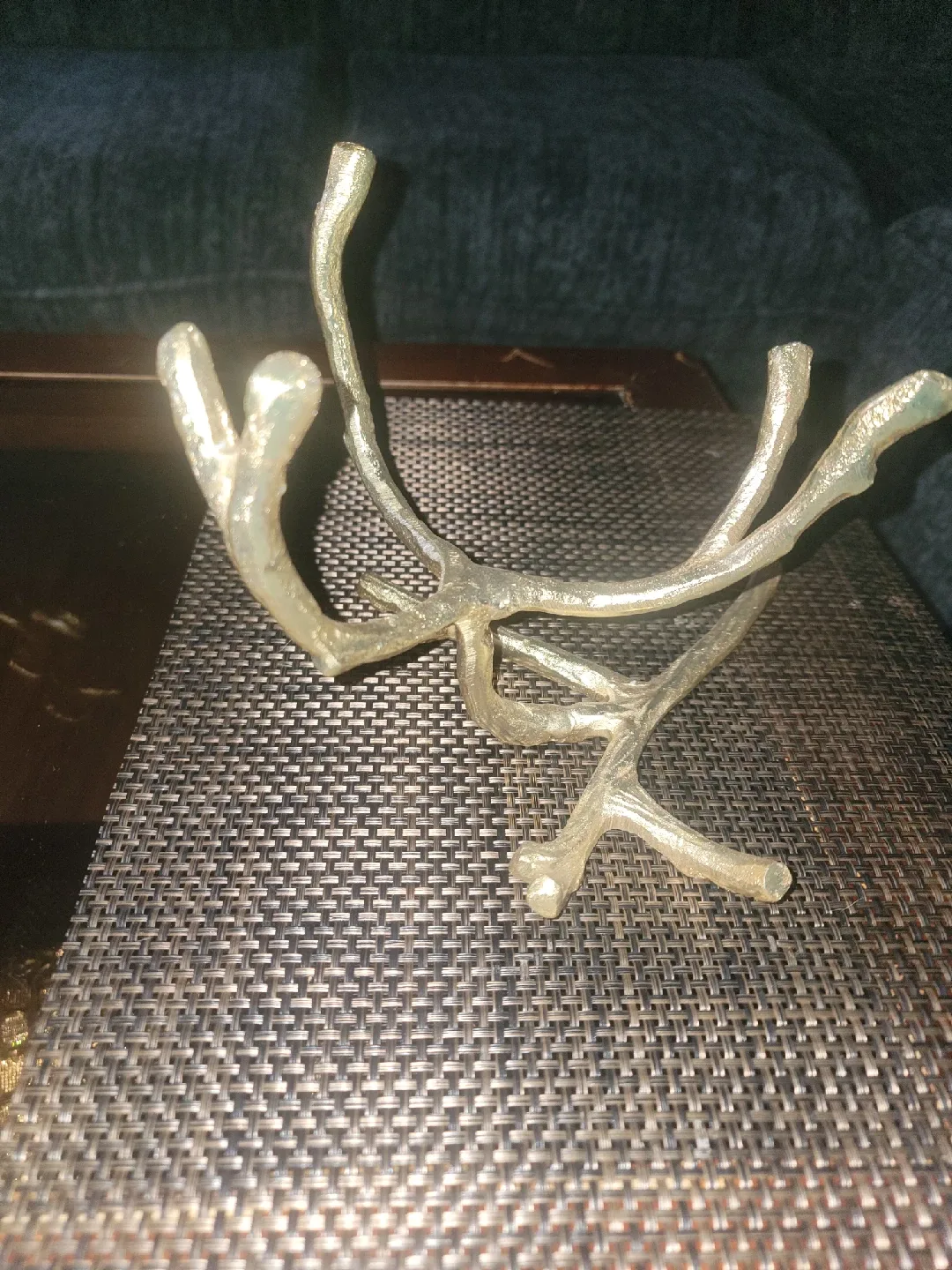 Gold Branch Glass Candle Holder image indicator(3)