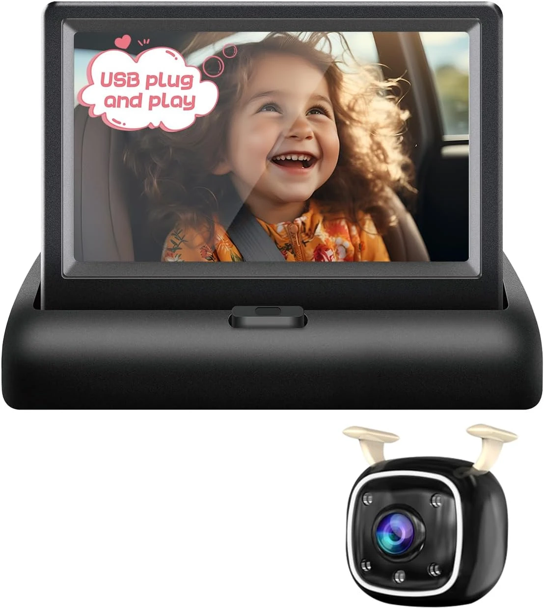 NEW Baby Car Camera with 4.3'' Monitor with Night Vision