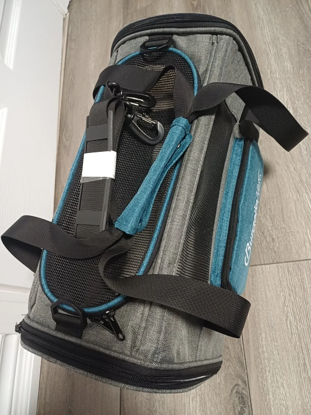 Burgeon Nest Pet Carrier - Grey & Blue image indicator(5)