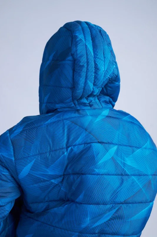 Blue Puffer Jacket with Hood image indicator(4)