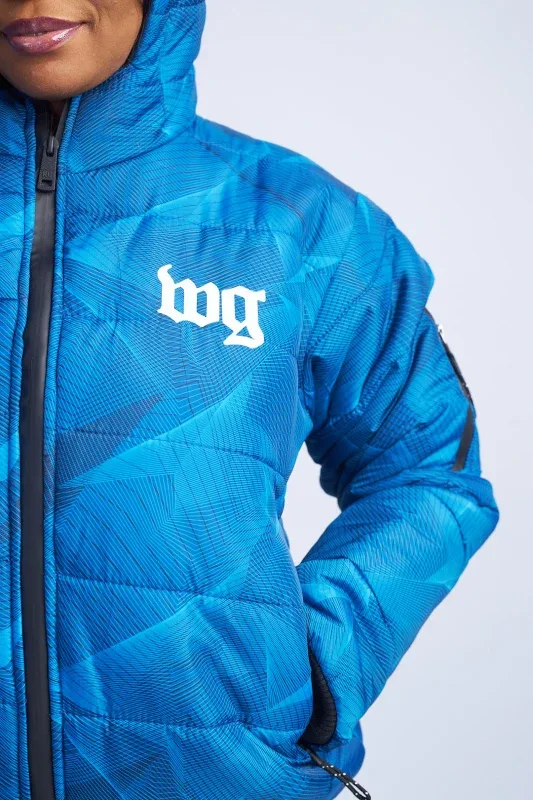 Blue Puffer Jacket with Hood image indicator(5)