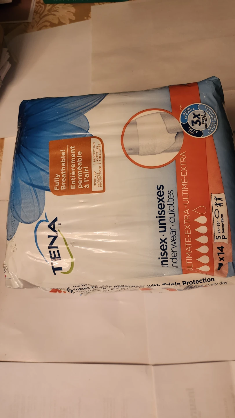 Brand New TENA Unisex Ultimate Extra Underwear, Small, 14 Count - photo 2