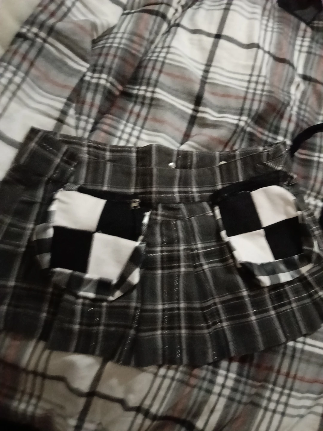 Plaid Mini Skirt-by mavis designer - photo 2