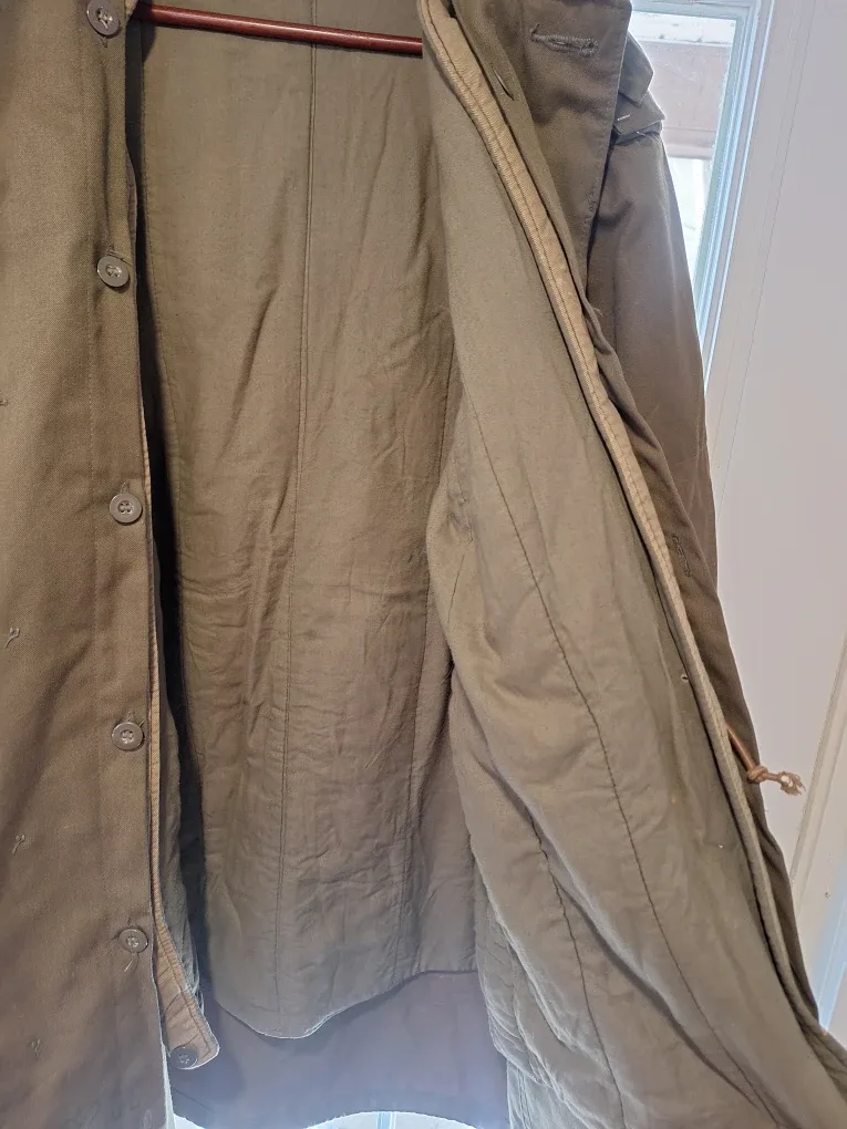 Olive Green Winter Parka with Fur Collar image indicator(5)