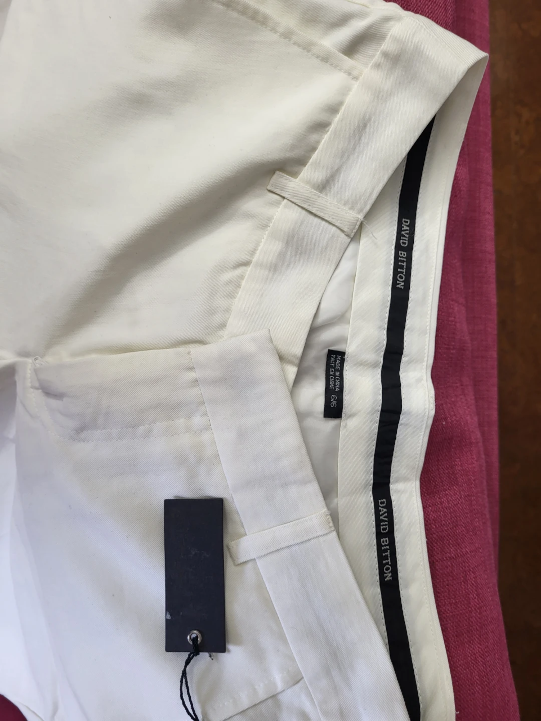 David Bitton White Pants - Size 6 - photo 2