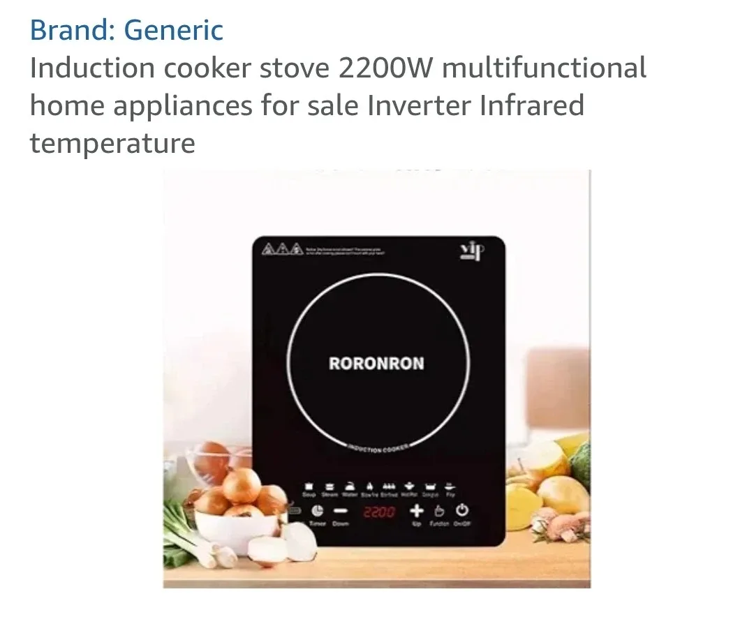 Generic 2200W Induction Cooker Stove image indicator(5)