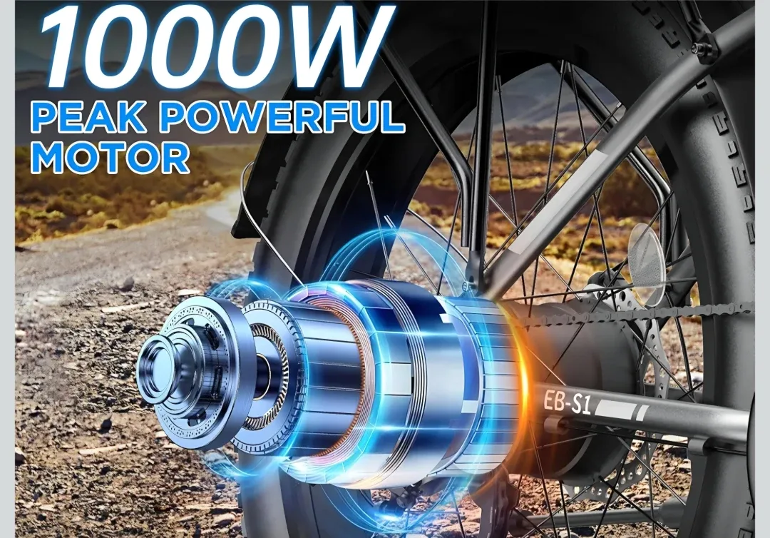 Electric Bike,1000W Peak Ebike,  48V 13AH Battery image indicator(2)