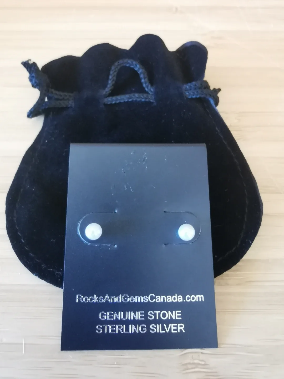 Moonstone Sterling Silver Earrings thumbnail