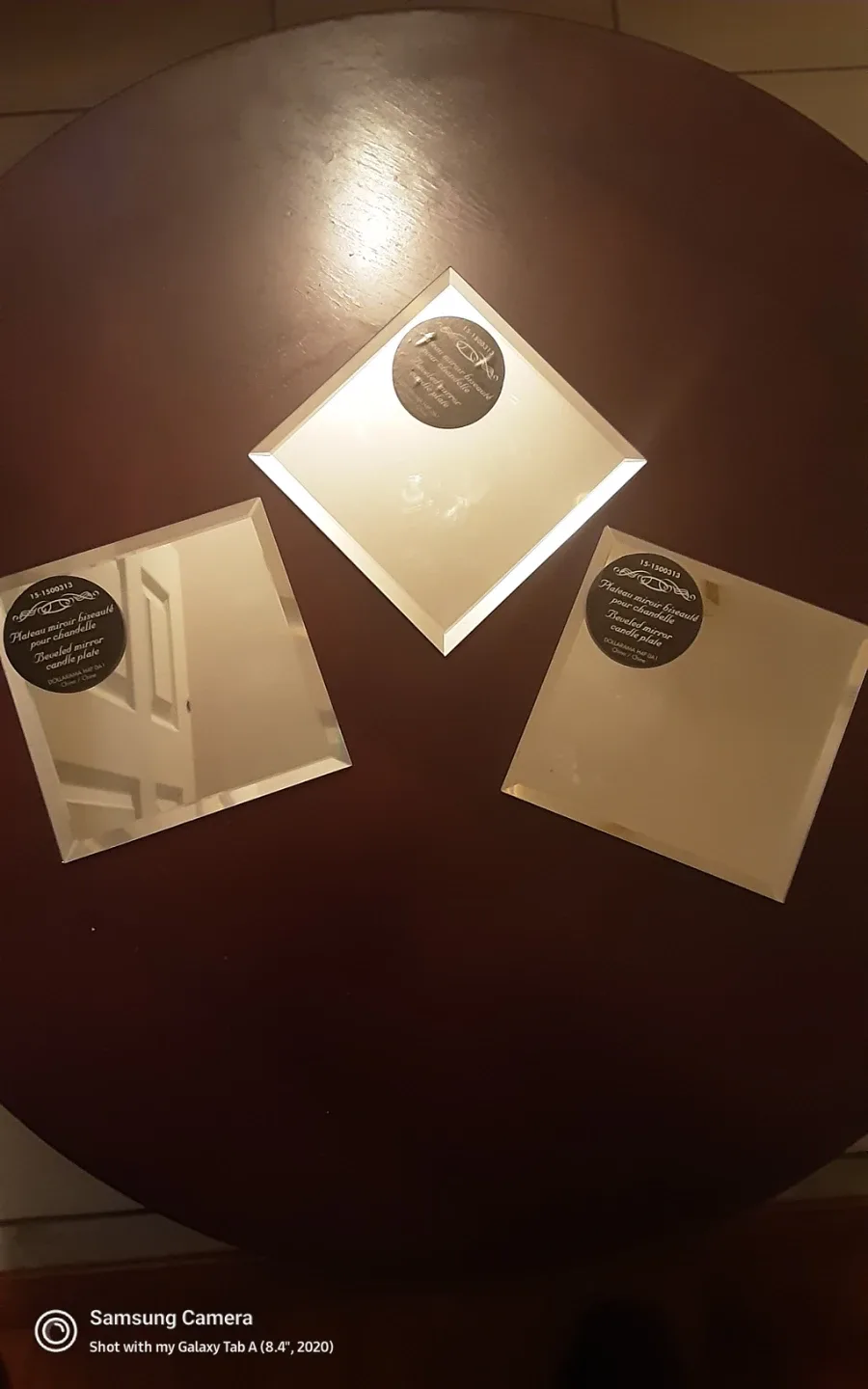 Decorative Candle mirror plate set $ 2 for 3... image indicator(3)