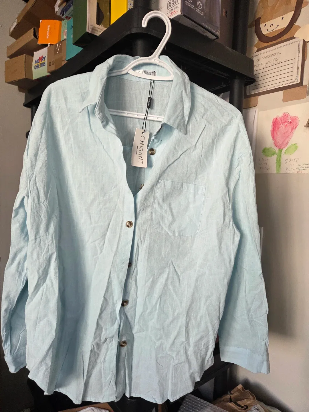 Brand New Mens Casual Long Sleeve Buttons Shirts image indicator(4)