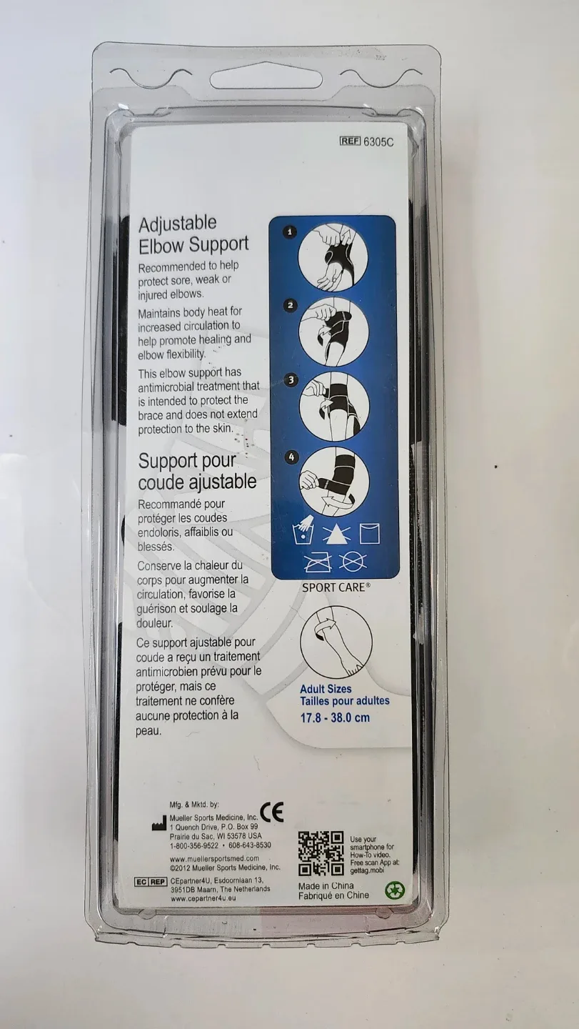 Brand New Mueller Adjustable Elbow Support - One Size image indicator(2)