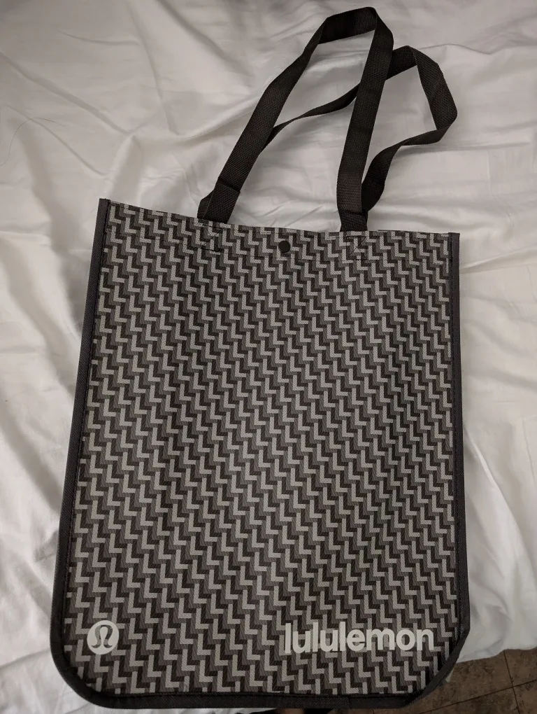 Brand New Lululemon Tote Bag Geometric Pattern Unique Design