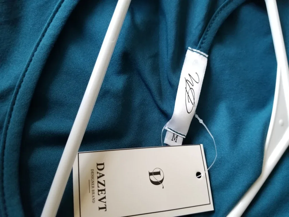 Dazevt Long Sleeve Teal Top image indicator(3)