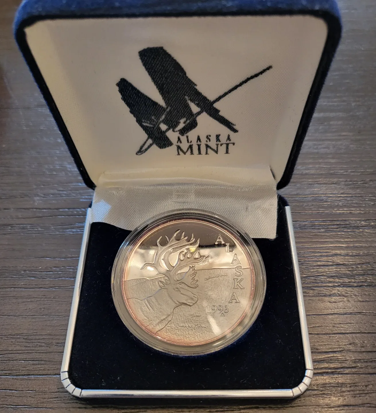 1996 Silver Alaska State Medallion Proof image indicator(3)