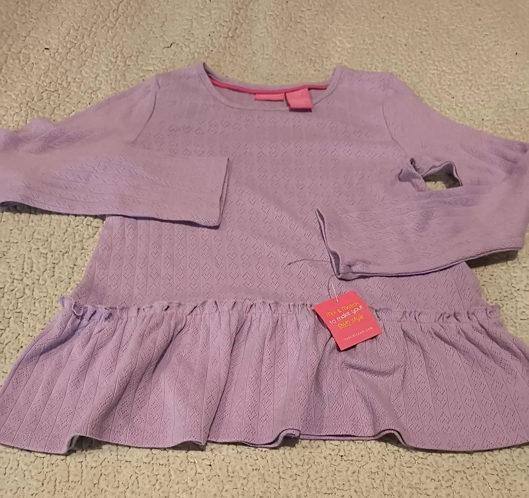 Coral Richards Lilac Girls' Long Sleeve Top image indicator(4)
