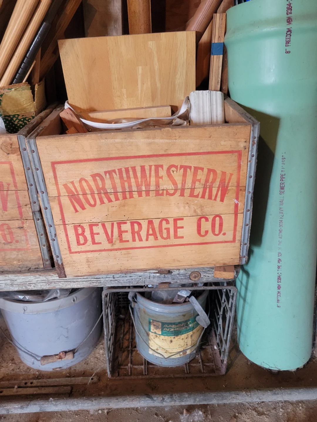 Northwestern Beverage Co. Wooden Crate